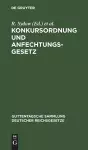 Konkursordnung Und Anfechtungsgesetz cover