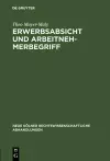 Erwerbsabsicht und Arbeitnehmerbegriff cover