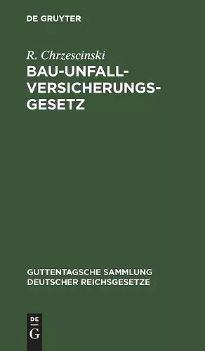 Bau-Unfallversicherungsgesetz cover