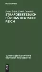 Strafgesetzbuch Für Das Deutsche Reich cover