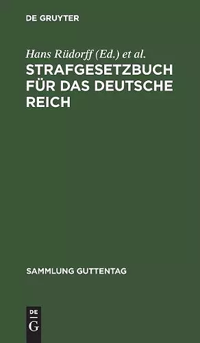 Strafgesetzbuch für das Deutsche Reich cover