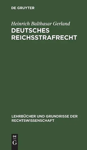 Deutsches Reichsstrafrecht cover