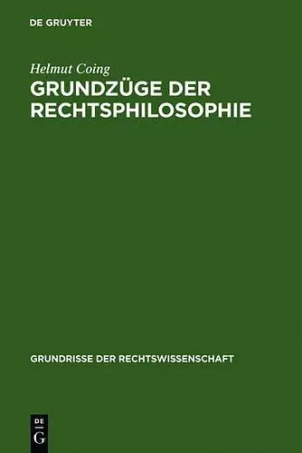 Grundzüge Der Rechtsphilosophie cover