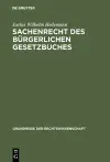 Sachenrecht des Bürgerlichen Gesetzbuches cover