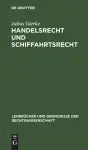 Handelsrecht Und Schiffahrtsrecht cover