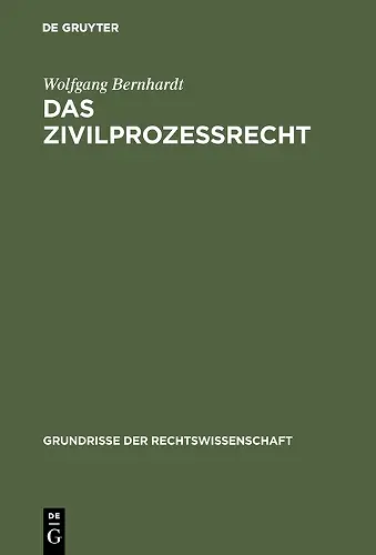 Das Zivilprozeßrecht cover