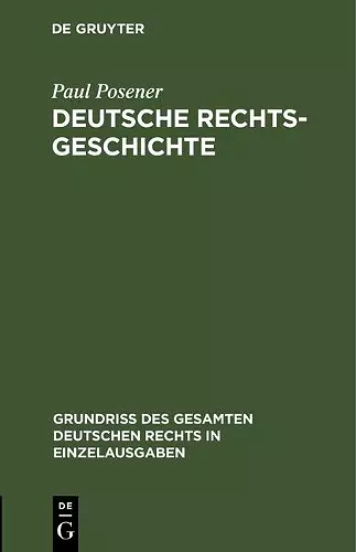 Deutsche Rechtsgeschichte cover