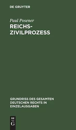 Reichszivilprozeß cover