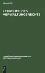 Lehrbuch Des Verwaltungsrechts cover