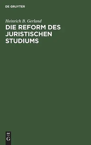Die Reform Des Juristischen Studiums cover