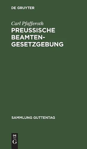 Preußische Beamten-Gesetzgebung cover