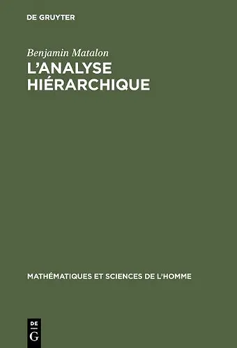 L'analyse hiérarchique cover