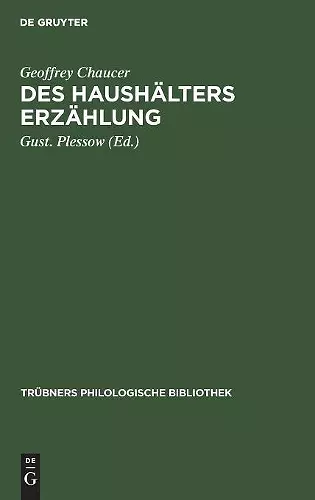 Des Haushälters Erzählung cover