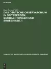 Das Deutsche Observatorium in Spitzbergen: Beobachtungen Und Ergebnisse, 1 cover