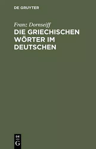 Die griechischen Wörter im Deutschen cover