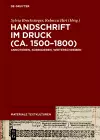 Handschrift im Druck (ca. 1500–1800) cover