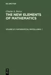 Mathematical Miscellanea. 1 cover
