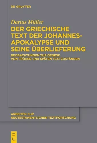 Der griechische Text der Johannesapokalypse und seine Überlieferung cover