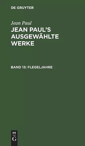 Flegeljahre cover