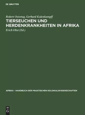 Tierseuchen Und Herdenkrankheiten in Afrika cover