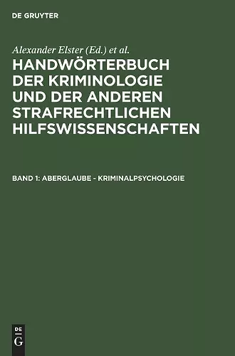 Aberglaube - Kriminalpsychologie cover