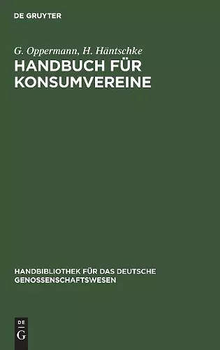 Handbuch für Konsumvereine cover