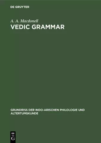 Vedic grammar cover