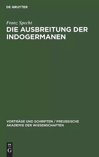 Die Ausbreitung Der Indogermanen cover