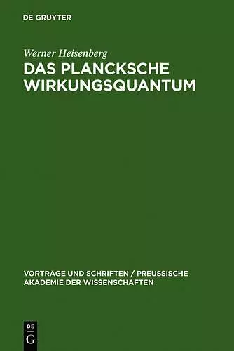Das Plancksche Wirkungsquantum cover