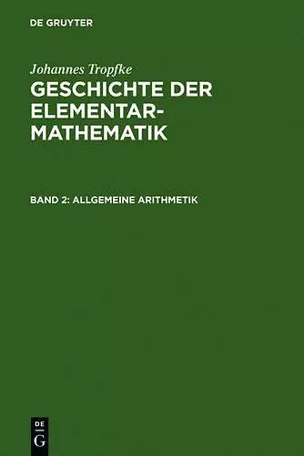 Allgemeine Arithmetik cover