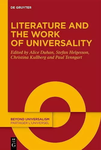 Literature and the Work of Universality cover