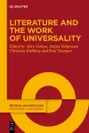 Literature and the Work of Universality cover