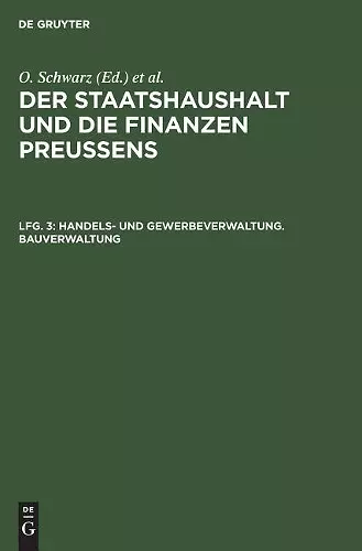 Handels- und Gewerbeverwaltung. Bauverwaltung cover