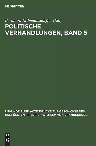 Politische Verhandlungen, Band 5 cover