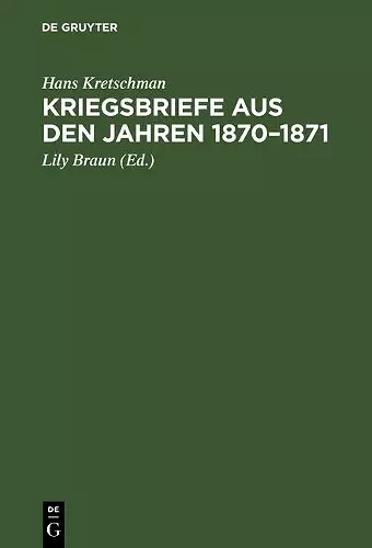 Kriegsbriefe aus den Jahren 1870-1871 cover