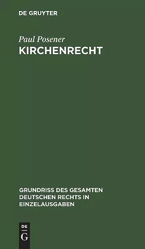 Kirchenrecht cover