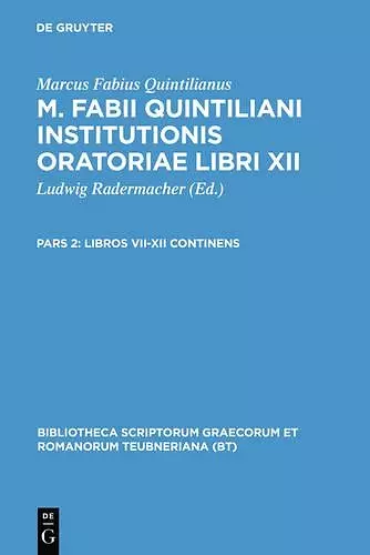 Libros VII-XII Continens cover