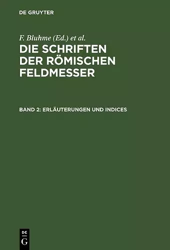 Erläuterungen und Indices cover