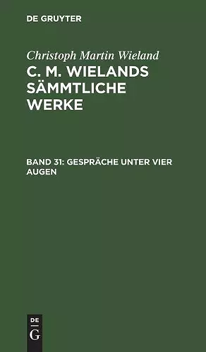 Gespräche Unter Vier Augen cover