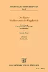 Die Lieder Walthers von der Vogelweide cover