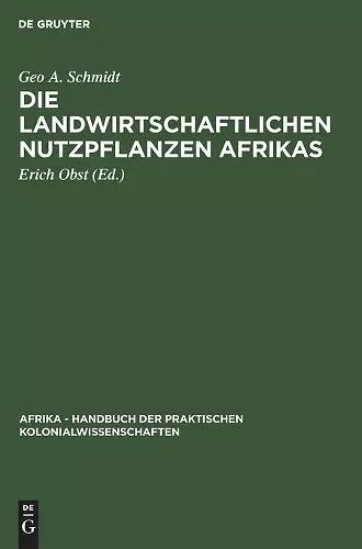 Die Landwirtschaftlichen Nutzpflanzen Afrikas cover