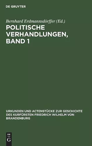 Politische Verhandlungen, Band 1 cover