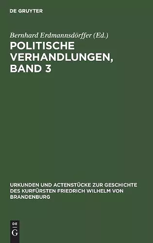 Politische Verhandlungen, Band 3 cover
