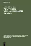 Politische Verhandlungen, Band 9 cover