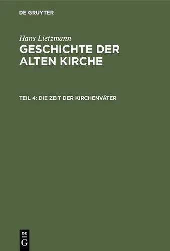 Die Zeit der Kirchenväter cover