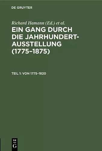 Von 1775–1820 cover