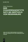 Der zusammengesetzte Satz bei Berthold von Regensburg cover