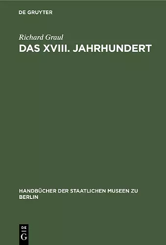 Das XVIII. Jahrhundert cover