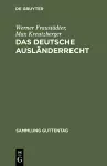 Das deutsche Ausländerrecht cover