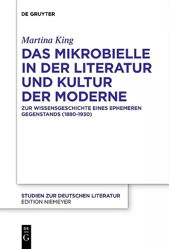 Das Mikrobielle in der Literatur und Kultur der Moderne cover